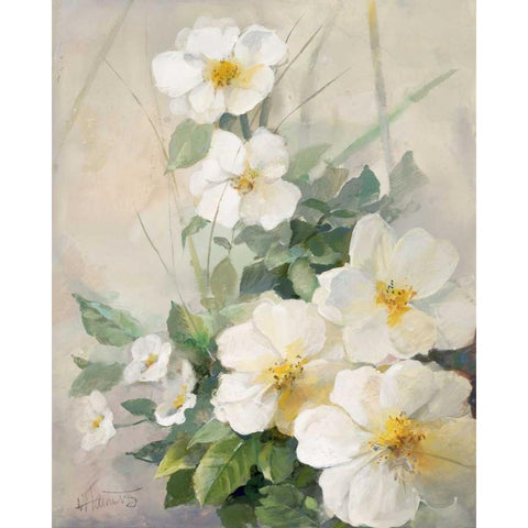 Lovely anemones White Modern Wood Framed Art Print by Haenraets, Willem