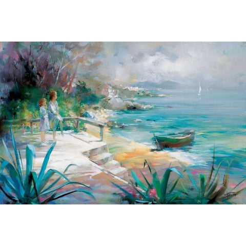 Expectations fulfilled Black Modern Wood Framed Art Print with Double Matting by Haenraets, Willem