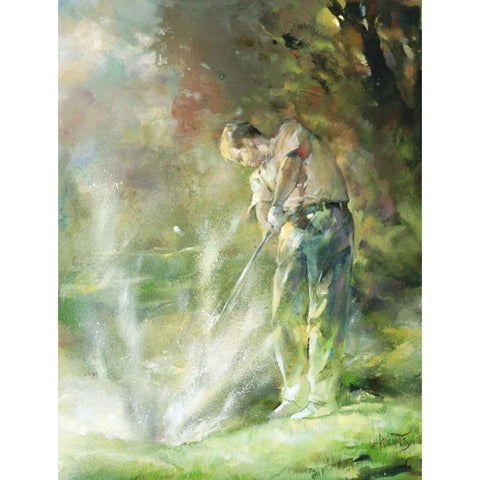 A perfect strike Black Modern Wood Framed Art Print with Double Matting by Haenraets, Willem