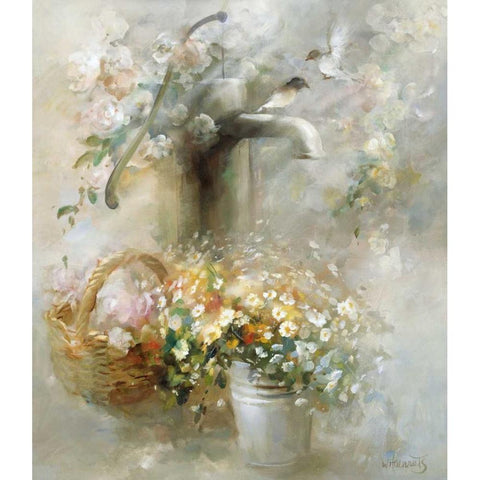 Soft touch White Modern Wood Framed Art Print by Haenraets, Willem