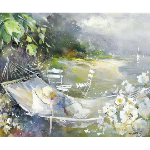 Soft touch Black Modern Wood Framed Art Print with Double Matting by Haenraets, Willem