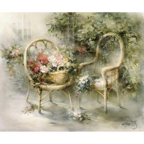 Summer Gold Ornate Wood Framed Art Print with Double Matting by Haenraets, Willem