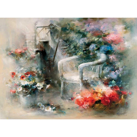 Idyllic place White Modern Wood Framed Art Print by Haenraets, Willem