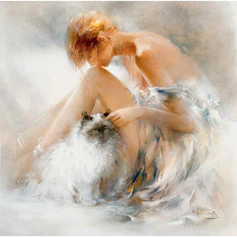 Desire Gold Ornate Wood Framed Art Print with Double Matting by Haenraets, Willem