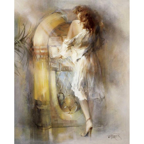 Lost in time Black Modern Wood Framed Art Print with Double Matting by Haenraets, Willem