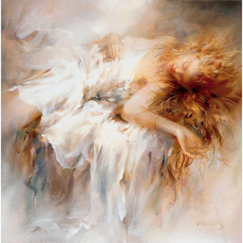 Fragile White Modern Wood Framed Art Print by Haenraets, Willem