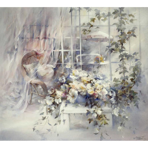 Enchanting moment Gold Ornate Wood Framed Art Print with Double Matting by Haenraets, Willem