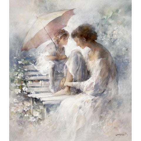 Precious moment Black Modern Wood Framed Art Print with Double Matting by Haenraets, Willem