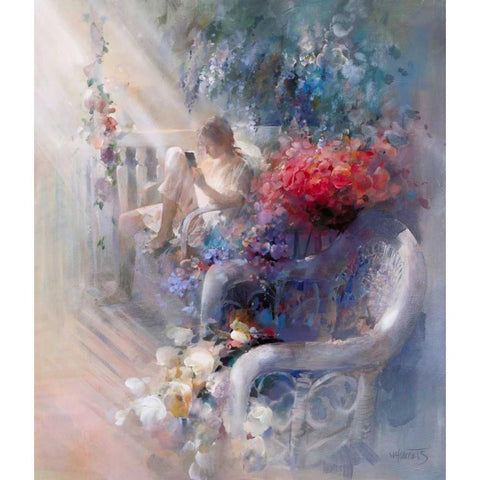 Morning silence White Modern Wood Framed Art Print by Haenraets, Willem