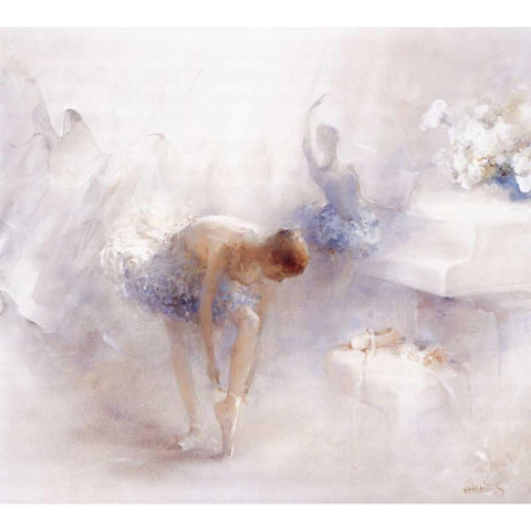 Audition White Modern Wood Framed Art Print by Haenraets, Willem