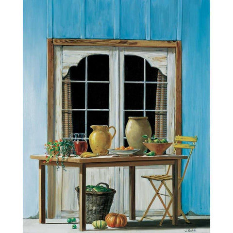 Looking forward to summer Gold Ornate Wood Framed Art Print with Double Matting by Roelofs, Wouter