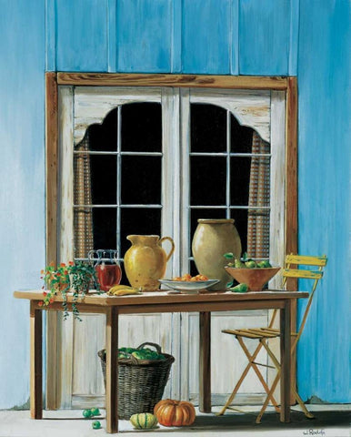 Looking forward to summer Black Ornate Wood Framed Art Print with Double Matting by Roelofs, Wouter