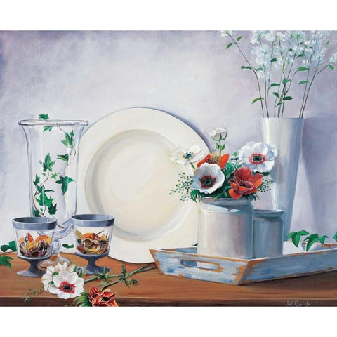 Climbing ivy I Gold Ornate Wood Framed Art Print with Double Matting by Roelofs, Wouter