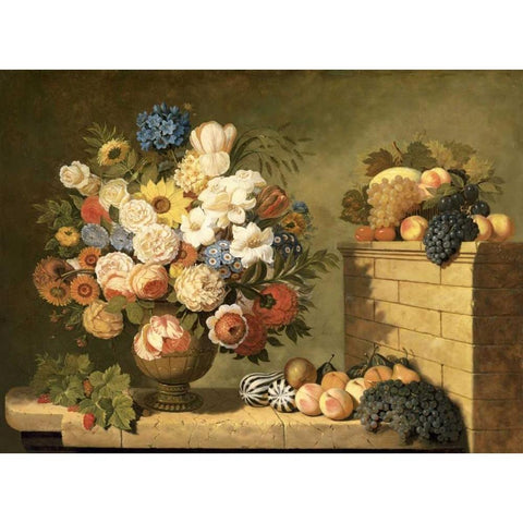Classic stillife White Modern Wood Framed Art Print by Roelofs, Wouter