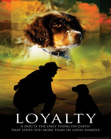 LOYALTY Black Ornate Wood Framed Art Print with Double Matting by Yang, Eric