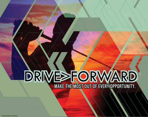 DRIVE FORWARD 2 Black Modern Wood Framed Art Print by Yang, Eric