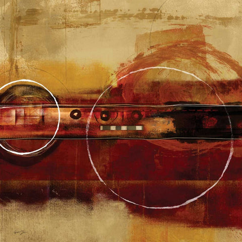 GRAVITATION II Black Ornate Wood Framed Art Print with Double Matting by Yang, Eric