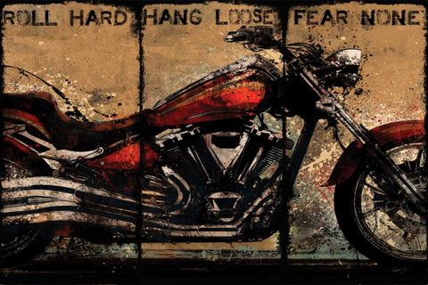 HANG LOOSE White Modern Wood Framed Art Print with Double Matting by Yang, Eric