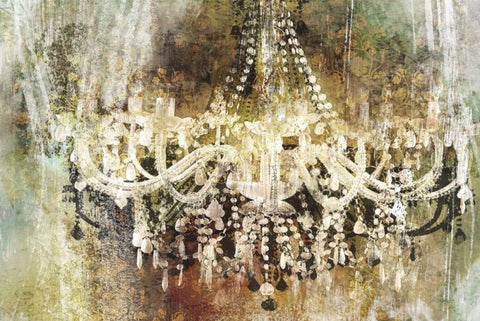 CHANDELIER ART II Black Modern Wood Framed Art Print by Yang, Eric