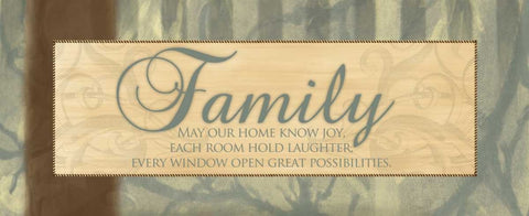 HOME OF JOY Black Ornate Wood Framed Art Print with Double Matting by Ballantyne, Piper