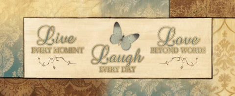 LIVE EVERY MOMENT Black Modern Wood Framed Art Print by Ballantyne, Piper