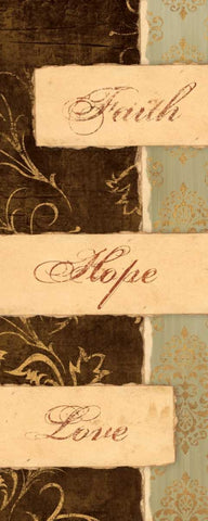 KEEP THE FAITH II Black Ornate Wood Framed Art Print with Double Matting by Ballantyne, Piper