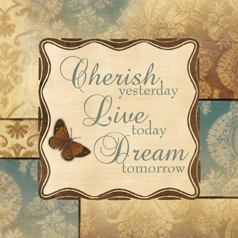 DREAM TOMORROW White Modern Wood Framed Art Print with Double Matting by Ballantyne, Piper