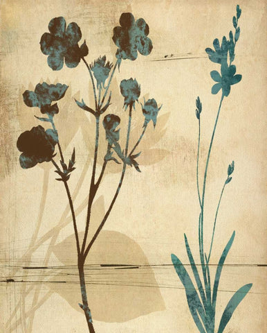 SILOHUETTE WHISPERS I White Modern Wood Framed Art Print with Double Matting by Ballantyne, Piper