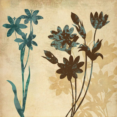 SILHOUETTE WHISPERS II Black Ornate Wood Framed Art Print with Double Matting by Ballantyne, Piper