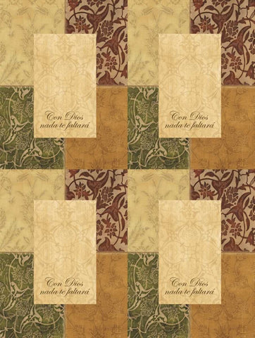 CON DIOS White Modern Wood Framed Art Print with Double Matting by Ballantyne, Piper