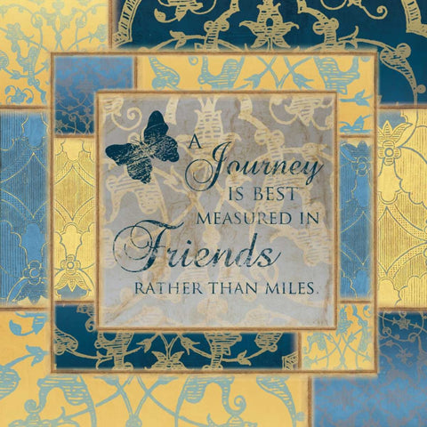 JOURNEY Black Modern Wood Framed Art Print by Ballantyne, Piper