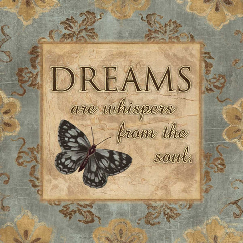 WHISPERS FROM THE SOUL Black Ornate Wood Framed Art Print with Double Matting by Ballantyne, Piper