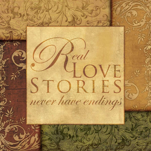 REAL LOVE STORIES Black Modern Wood Framed Art Print by Ballantyne, Piper