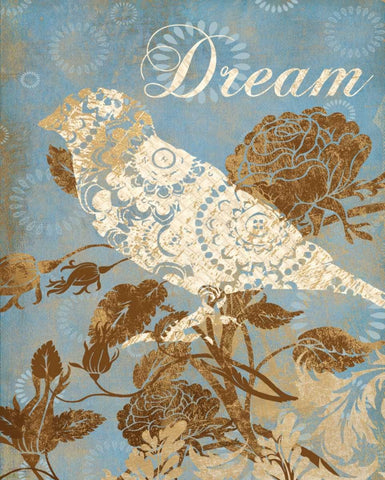 DREAM SILHOUETTE White Modern Wood Framed Art Print with Double Matting by Ballantyne, Piper