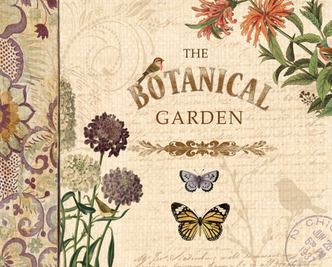 BOTANICAL GARDEN I White Modern Wood Framed Art Print with Double Matting by Ballantyne, Piper