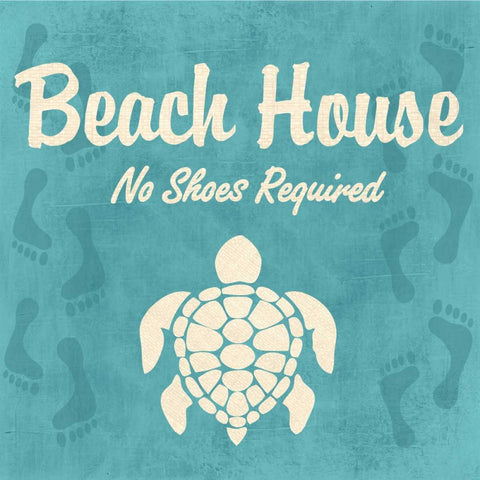 BEACH HOUSE Black Ornate Wood Framed Art Print with Double Matting by Ballantyne, Piper
