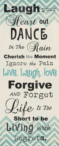 LAUGH YOUR HEART OUT Black Ornate Wood Framed Art Print with Double Matting by Ballantyne, Piper