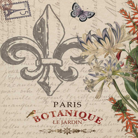 LE JARDIN PARIS Black Modern Wood Framed Art Print by Ballantyne, Piper