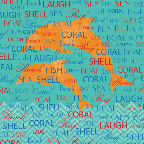 SPLASHING DOLPHINS White Modern Wood Framed Art Print with Double Matting by Ballantyne, Piper