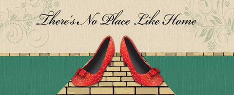 DOROTHYS SHOES White Modern Wood Framed Art Print with Double Matting by Ballantyne, Piper