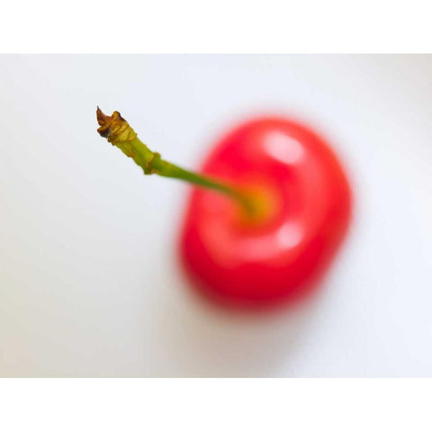 Close-up of cherry, studio shot Black Modern Wood Framed Art Print by Frank, Assaf