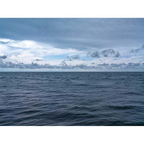 Sea against sky, Rasaria, Malaysia Black Modern Wood Framed Art Print with Double Matting by Frank, Assaf