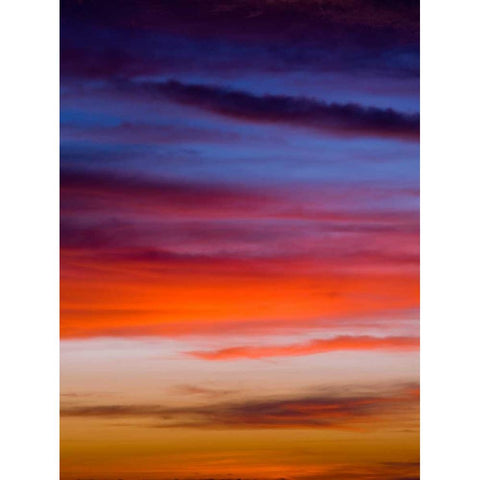 Low angle view of clouds at sunset Black Modern Wood Framed Art Print with Double Matting by Frank, Assaf