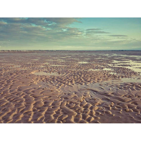 West Wittering beach at sunrise Gold Ornate Wood Framed Art Print with Double Matting by Frank, Assaf