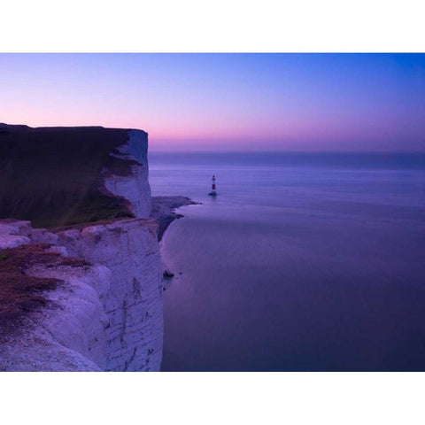 Beachy Head at dawn Gold Ornate Wood Framed Art Print with Double Matting by Frank, Assaf