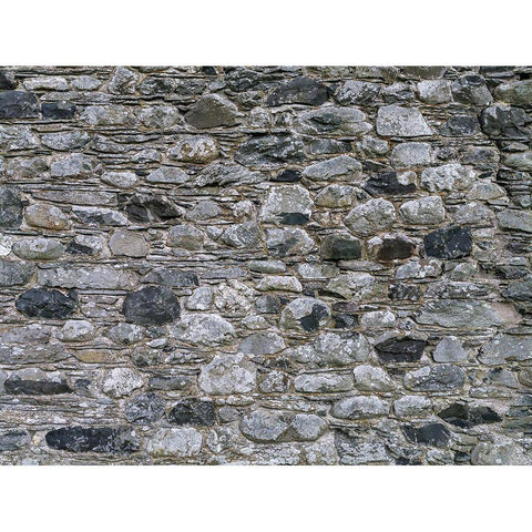Stone wall White Modern Wood Framed Art Print by Frank, Assaf