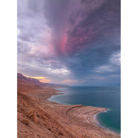 Dead Sea, Israel Black Modern Wood Framed Art Print by Frank, Assaf