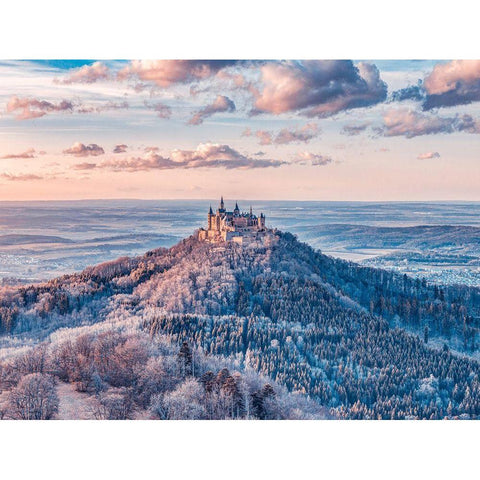 Hohenzollern Castle-Germany Gold Ornate Wood Framed Art Print with Double Matting by Frank, Assaf