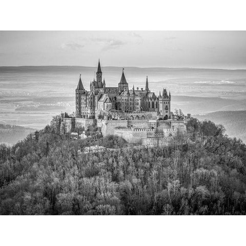 Hohenzollern Castle-Germany Black Modern Wood Framed Art Print by Frank, Assaf