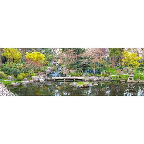 Kyoto Garden-London White Modern Wood Framed Art Print by Frank, Assaf